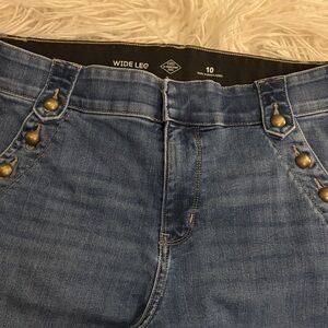 St. John's Bay Wide Leg Jeans in Classic Blue